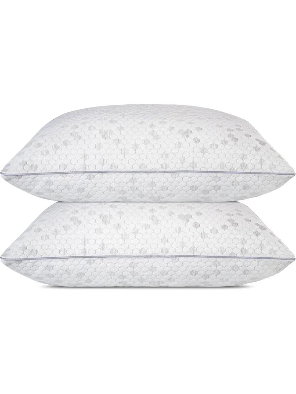 〽️Shredded Memory Foam Pillows Medium Firm King Size Pillows 2 Pack Couples Bed